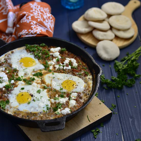 Lentil Shakshouka