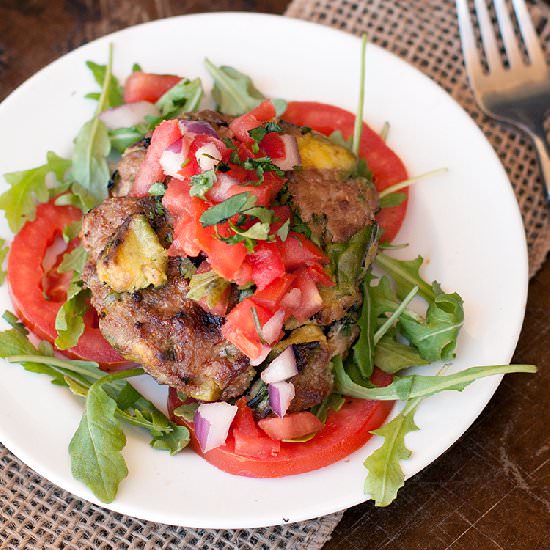 Paleo Avocado Turkey Burgers