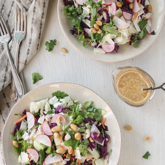 Spring Radish and Cabbage Salad