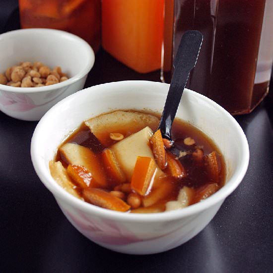 Dou Hua in Ginger Orange Syrup
