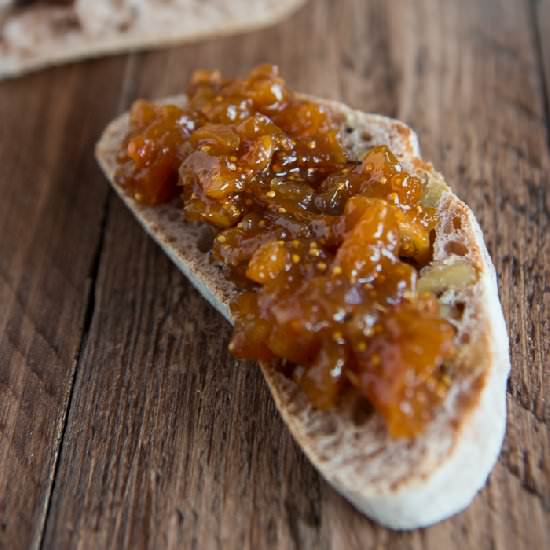 Dry fruit chutney with orange