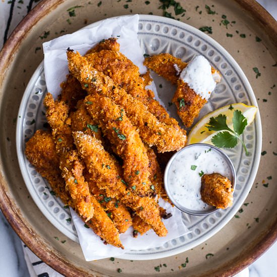Black Pepper Rub Chicken Fingers