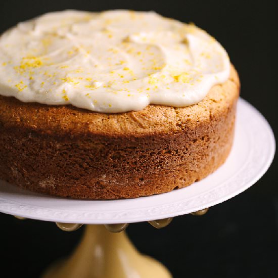 Lemon Ricotta Cake with Mascarpone