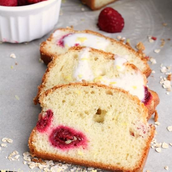 Raspberry Lemon Loaf Cake