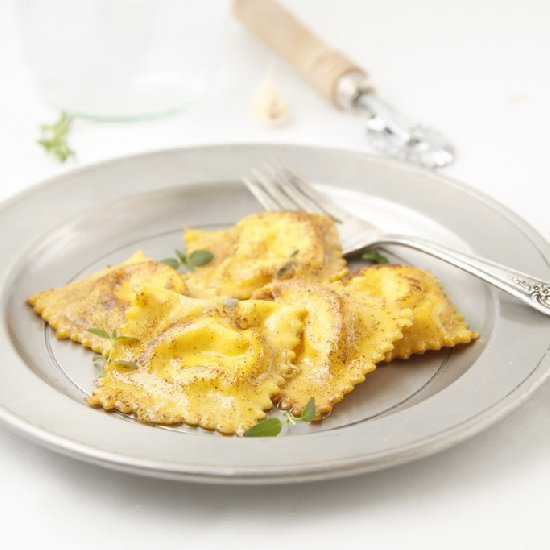 Homemade Roasted Carrot Ravioli