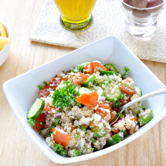 Tomato Cucumber Quinoa Salad