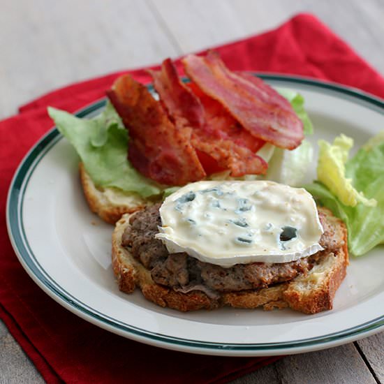 Bacon, Blue Cheese and Veal Burger