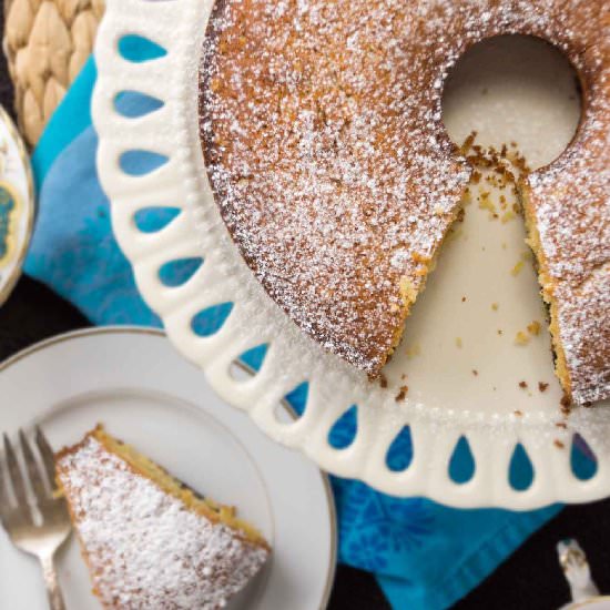 Cherry Marsala Olive Oil Cake