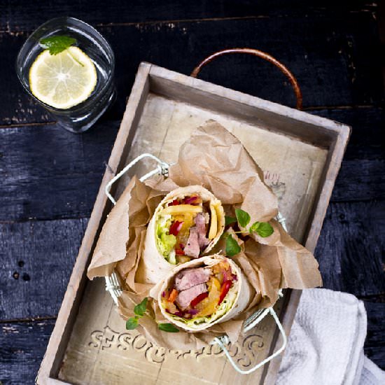 Wraps with Roasted Duck