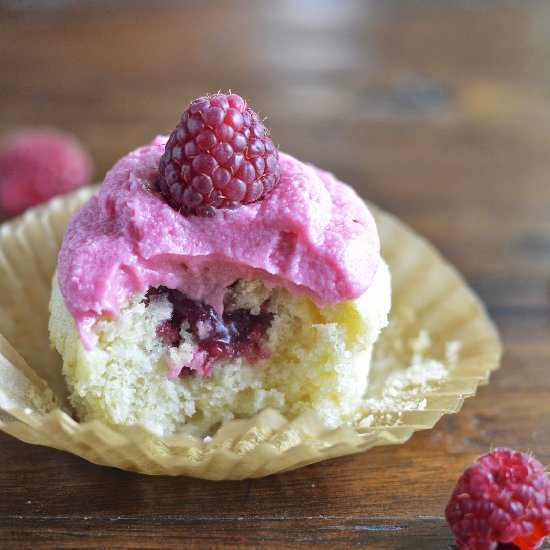 Lemon Raspberry  Cupcakes