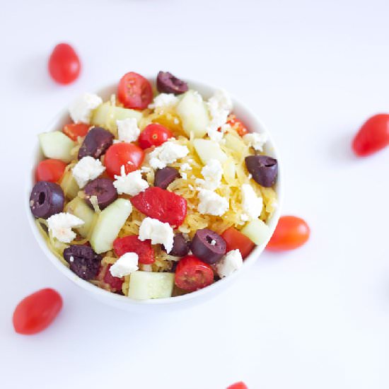 Spaghetti Squash Greek Salad