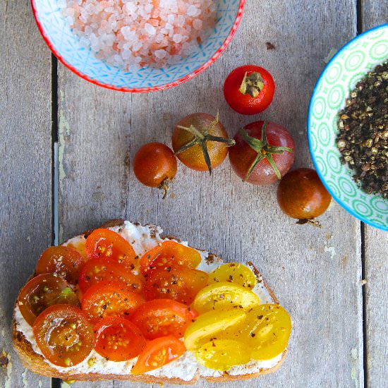 Goat Cheese on Toast : 3 Ways