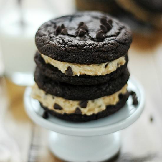 Homemade Cookie Dough Oreos