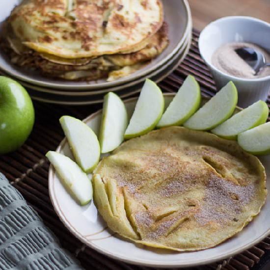 German Apple Crepe Pancakes