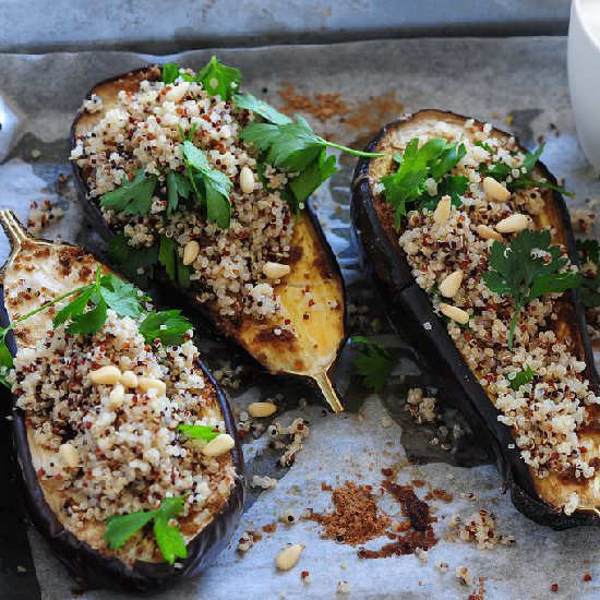 Spiced Baked Eggplant with Yoghurt