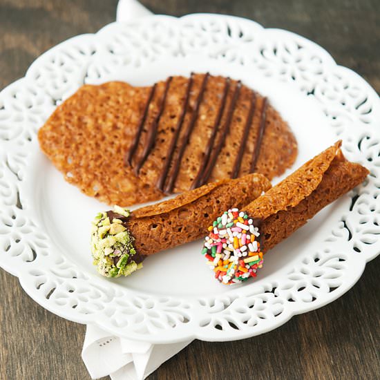 Almond Lace Cookies