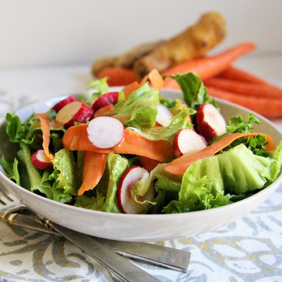 Asian Salad with Carrot Ginger