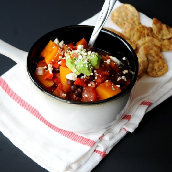 Butternut Squash Black Bean Chili