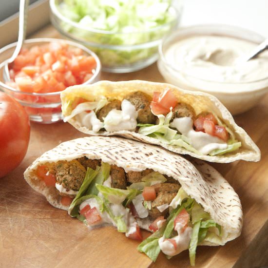 Falafel with Lemon Tahini Dressing
