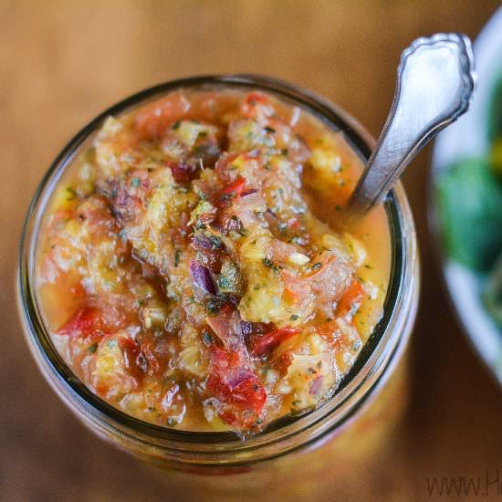 Homemade Pineapple Mango Salsa