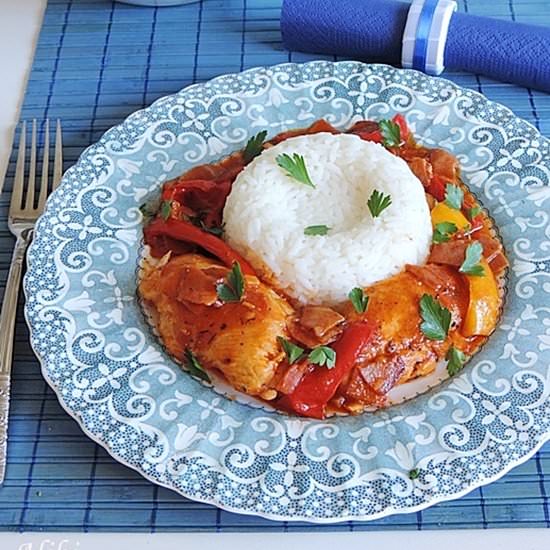 Roman-style chicken