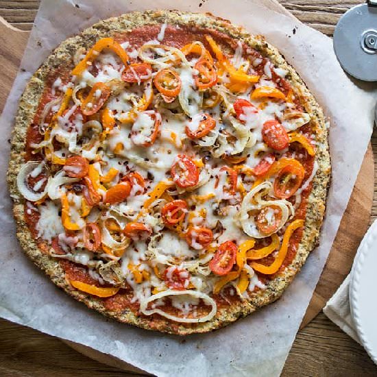 Cauliflower & Flax Pizza