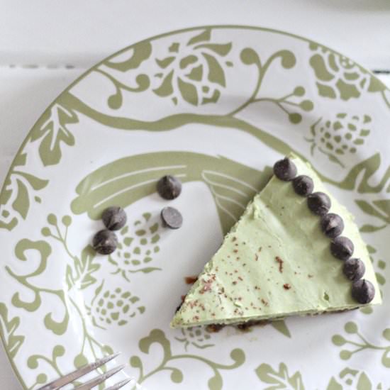 No Bake Grasshopper Pie, Vegan Opt.
