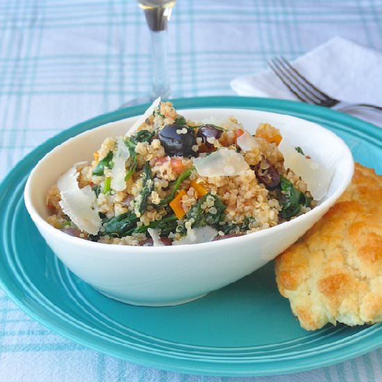 Spinach and Parmesan Quinoa