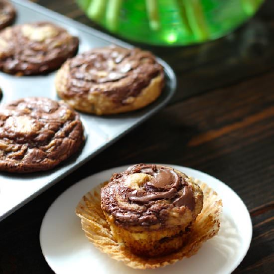 Nutella Banana Muffins