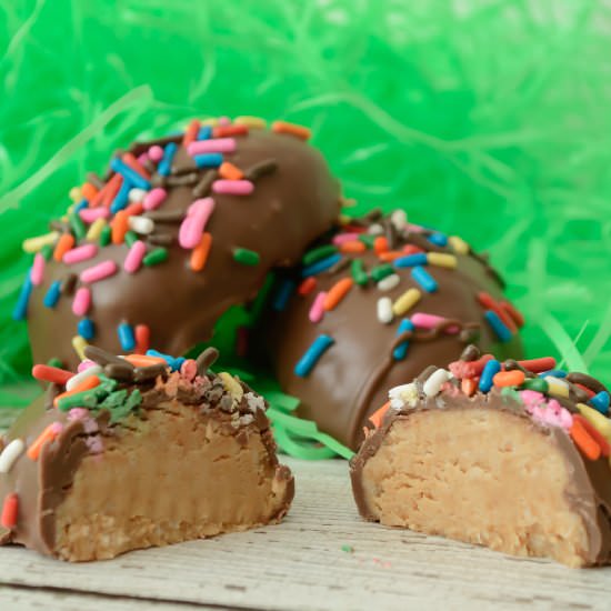 Chocolate Peanut Butter Easter Eggs
