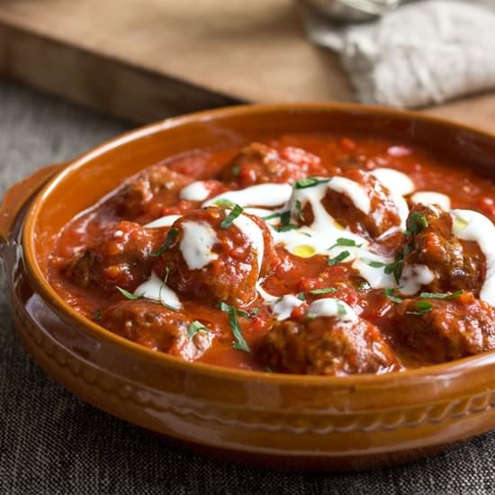 Saucy Greek Meatballs
