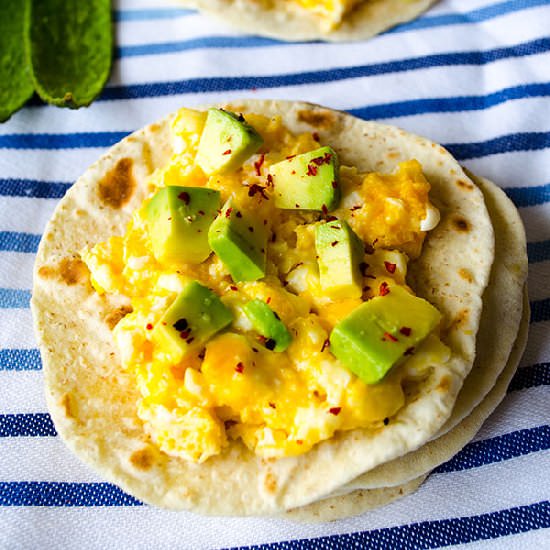 Scrambled Eggs with Avocado