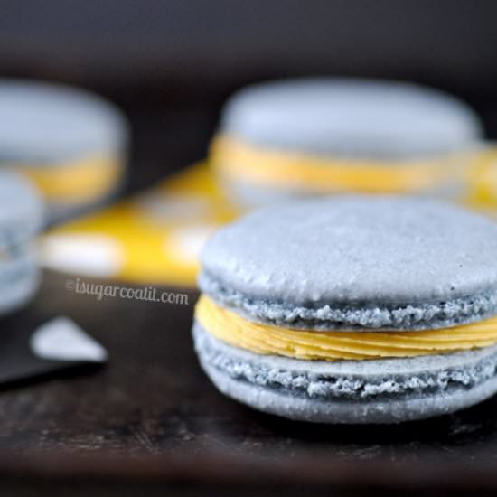 White Chocolate Mango Macarons
