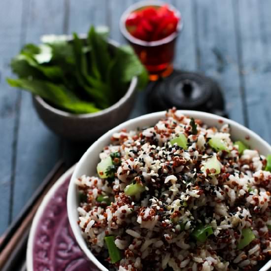Vegetarian Quinoa Fried Rice