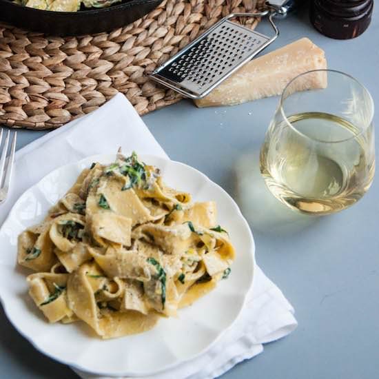 Pappardelle with Spring Vegetables