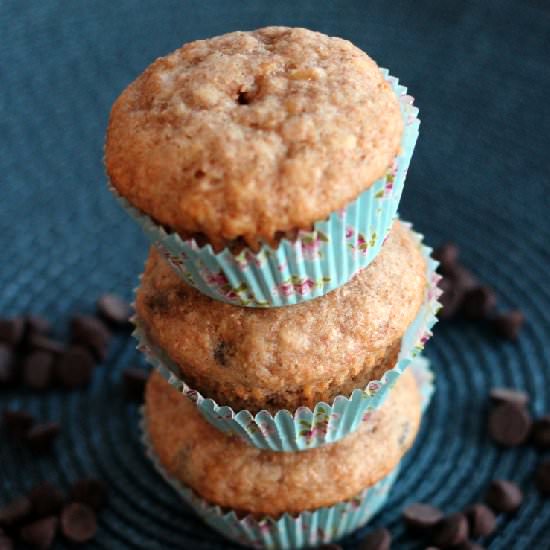 Banana Chocolate Chip Muffins