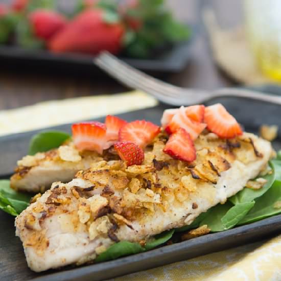 Chip Crusted Tilapia