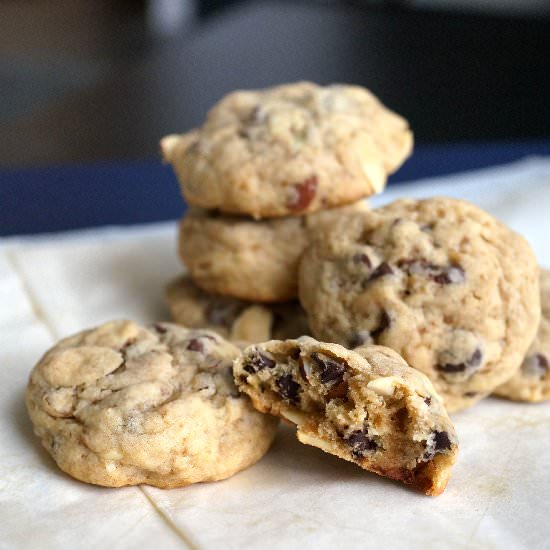 Chocolate Chip & Almond Cookies