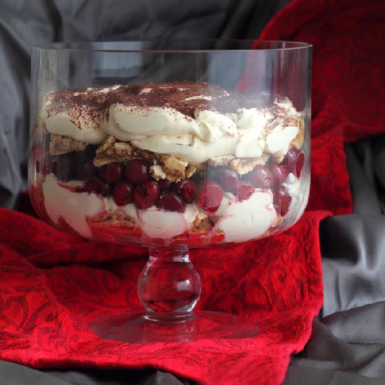 Cappuccino Pavlova & Cherry Parfait