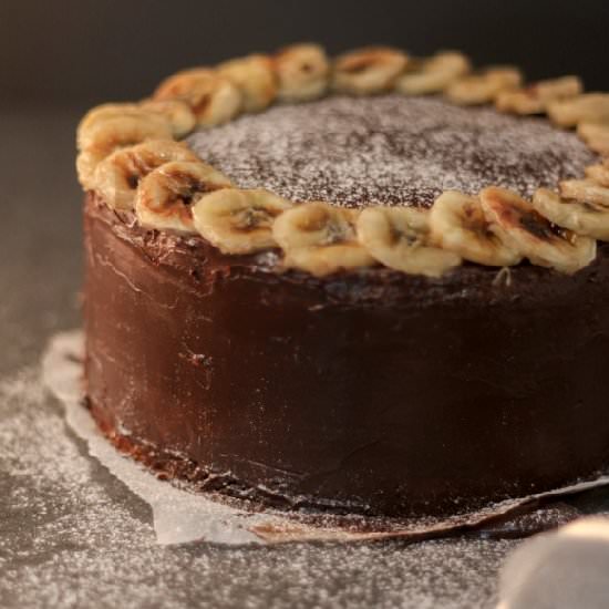 Banana, Chocolate & Coffee Cake