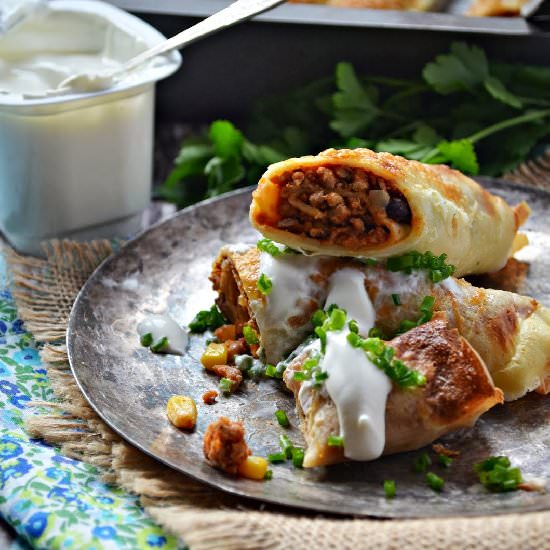 Baked Mexican Pancakes