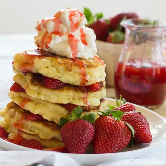 Strawberry Shortcake Pancakes