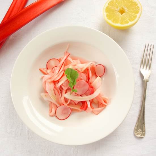 Rhubarb, Fennel & Radish Salad