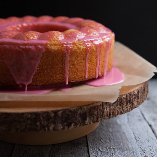 Grapefruit Rosemary Cornmeal Cake