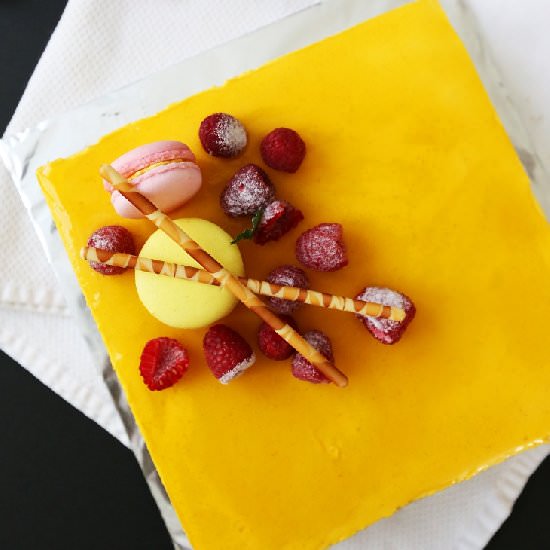 Mango Raspberry Cake