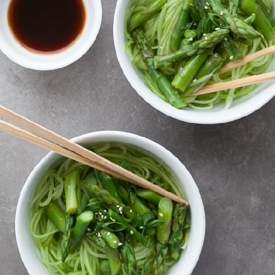 Cucumber Noodles with Sesame Sauce