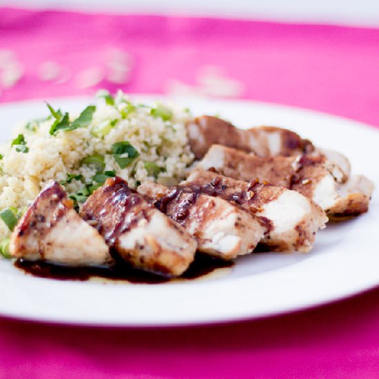 Balsamic Garlic Chicken & Couscous