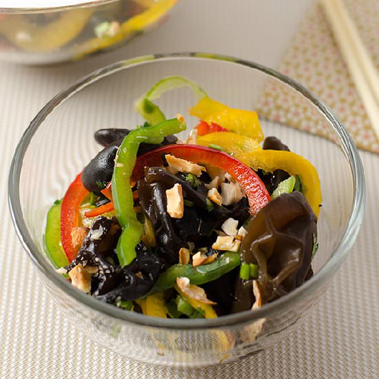 Spring Salad with Wood Ear Mushroom