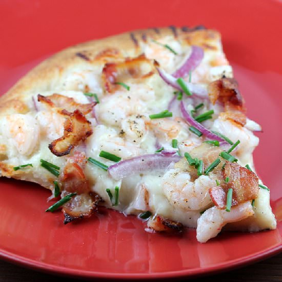 Shrimp and Bacon Pizza