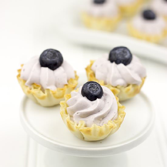 No Bake Blueberry Cheesecake Bites